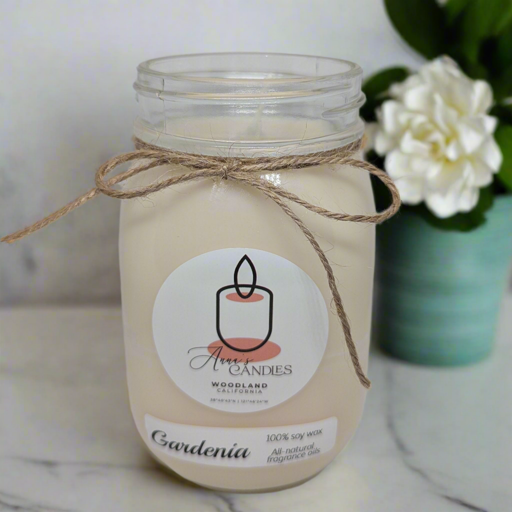 Gardenia Soy Candle - Anna's Candles