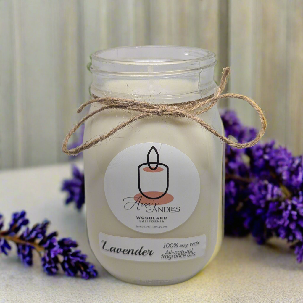 Lavender Soy Candle - Anna's Candles