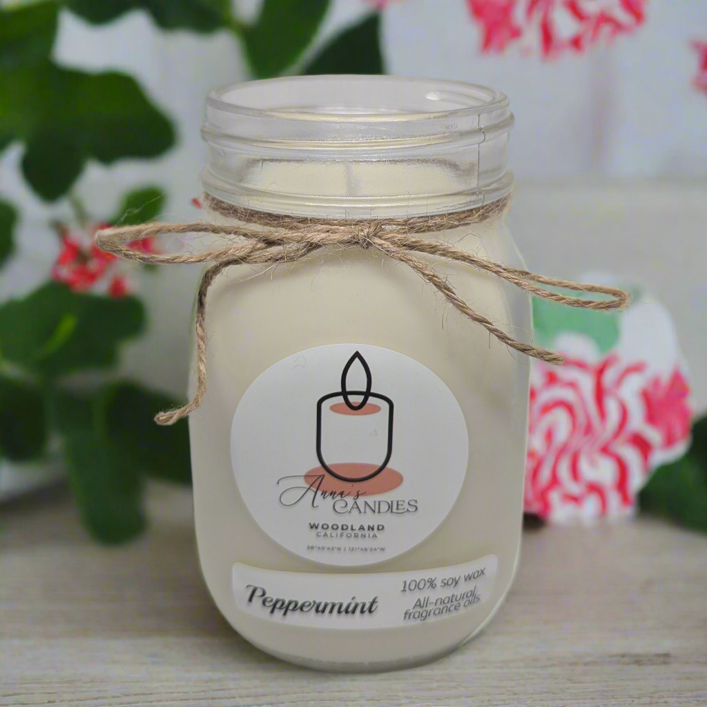 Peppermint Soy Candle - Anna's Candles
