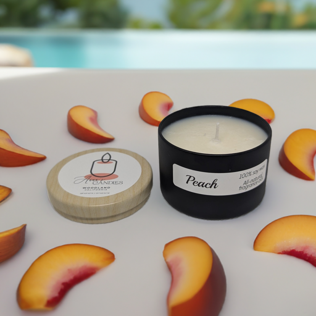 Peach Soy Candle - Anna's Candles