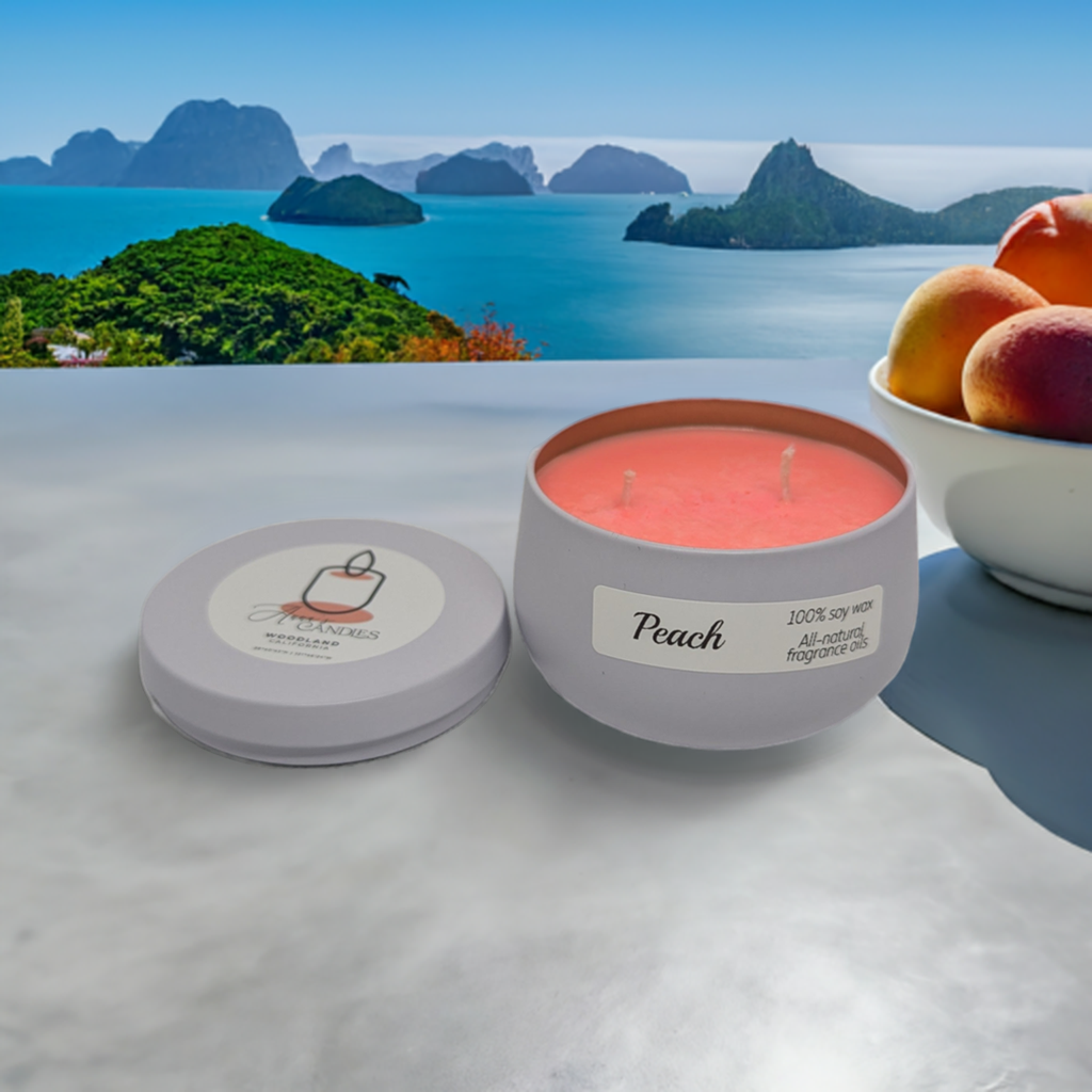 Peach Soy Candle - Anna's Candles