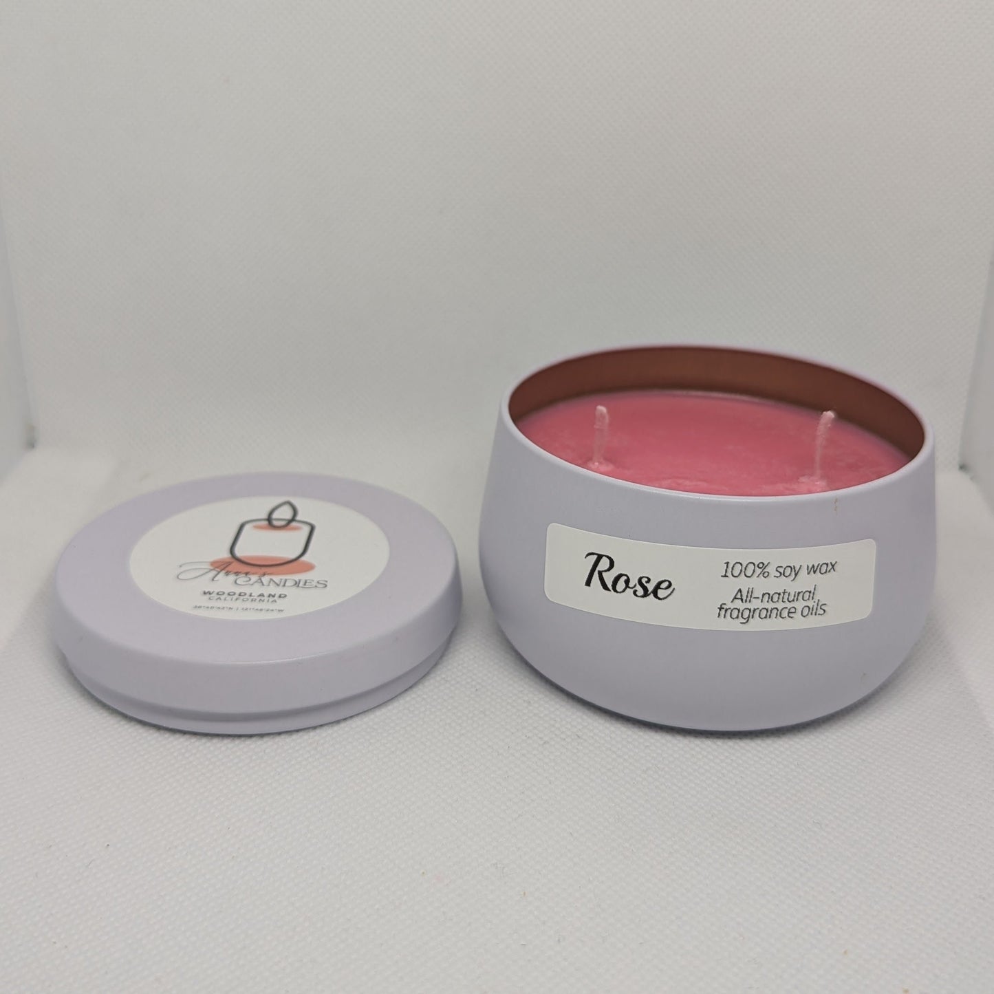 Rose Soy Candle - Anna's Candles