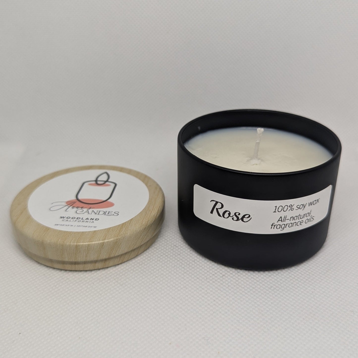 Rose Soy Candle - Anna's Candles