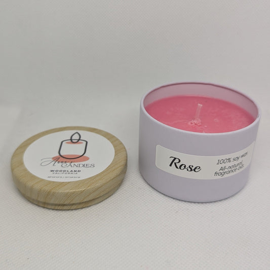 Rose Soy Candle - Anna's Candles