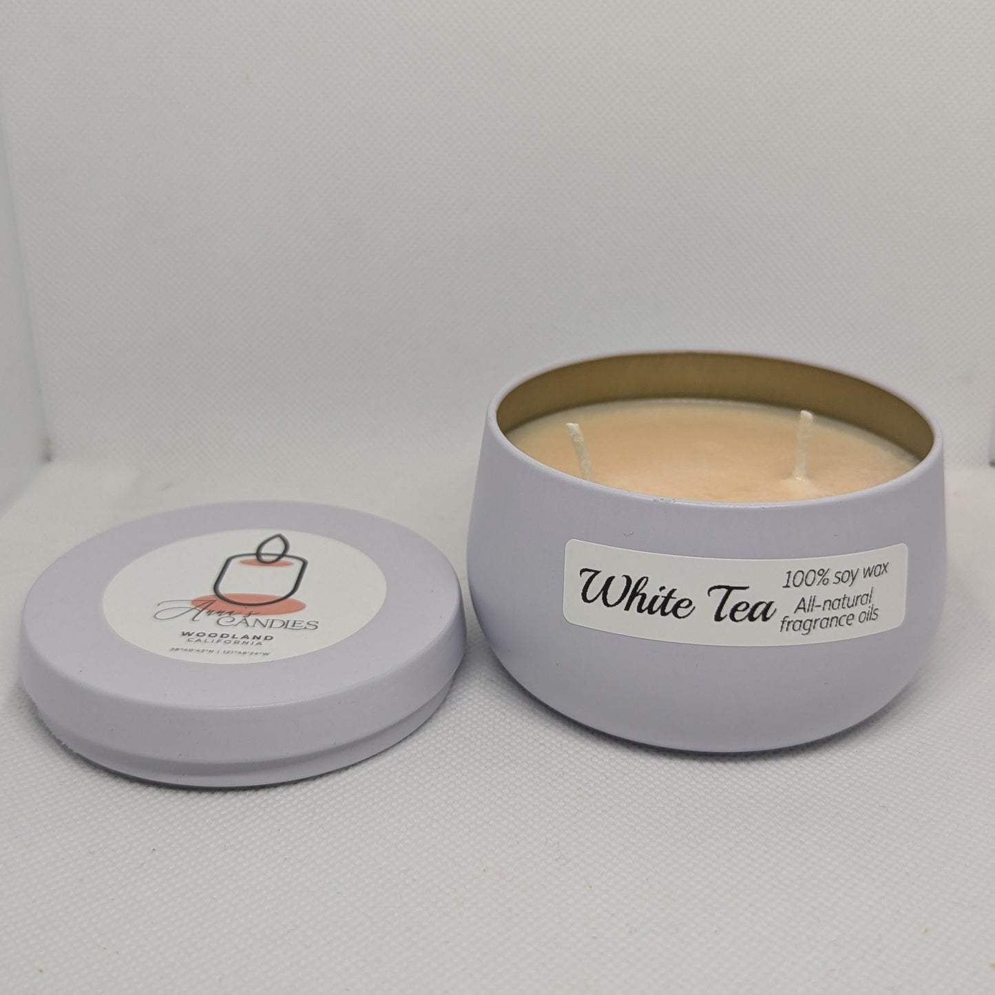 White Tea Soy Candle - Anna's Candles