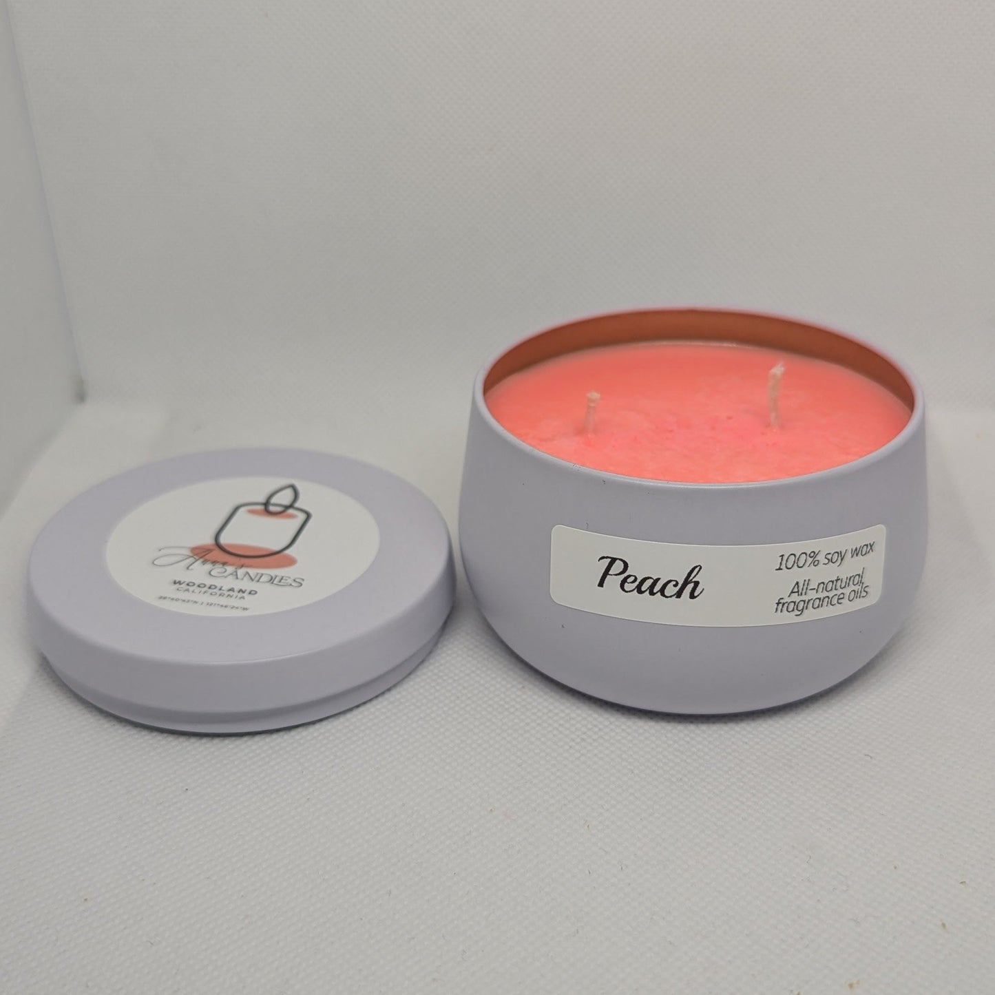 Peach Soy Candle - Anna's Candles