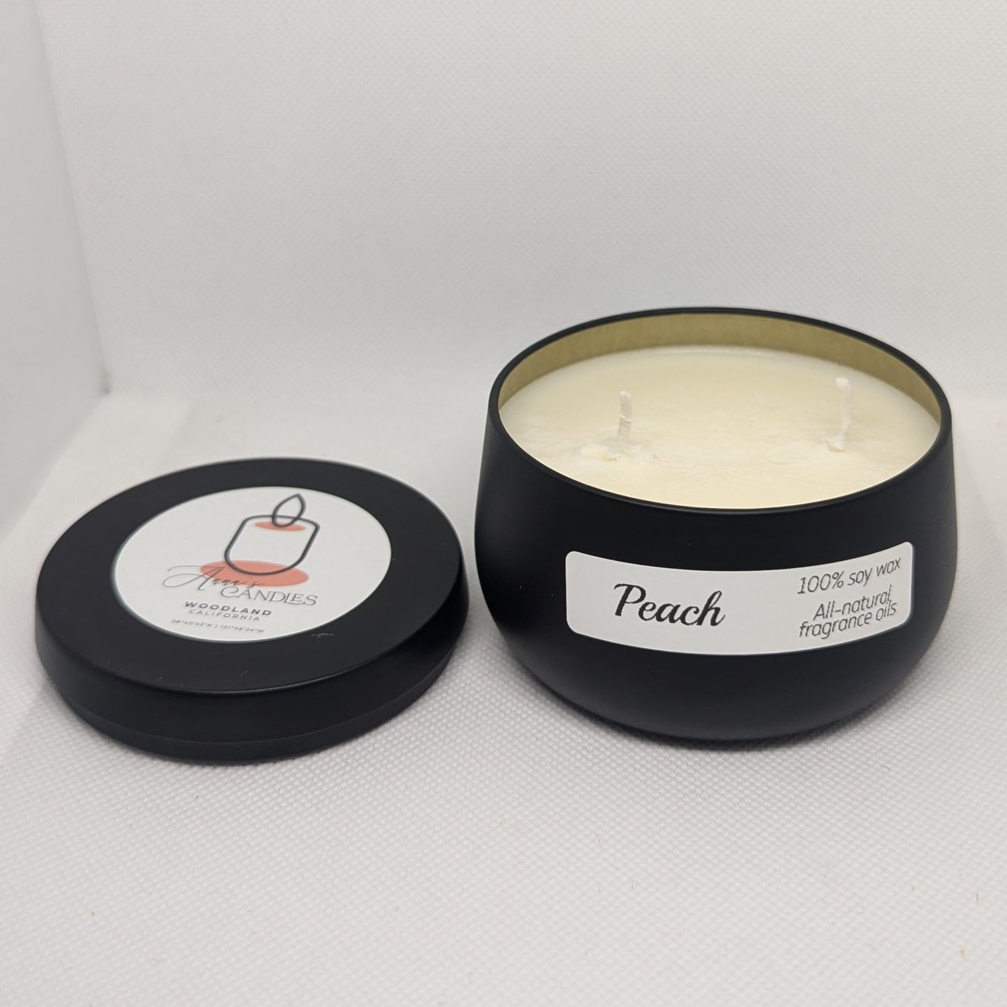 Peach Soy Candle - Anna's Candles