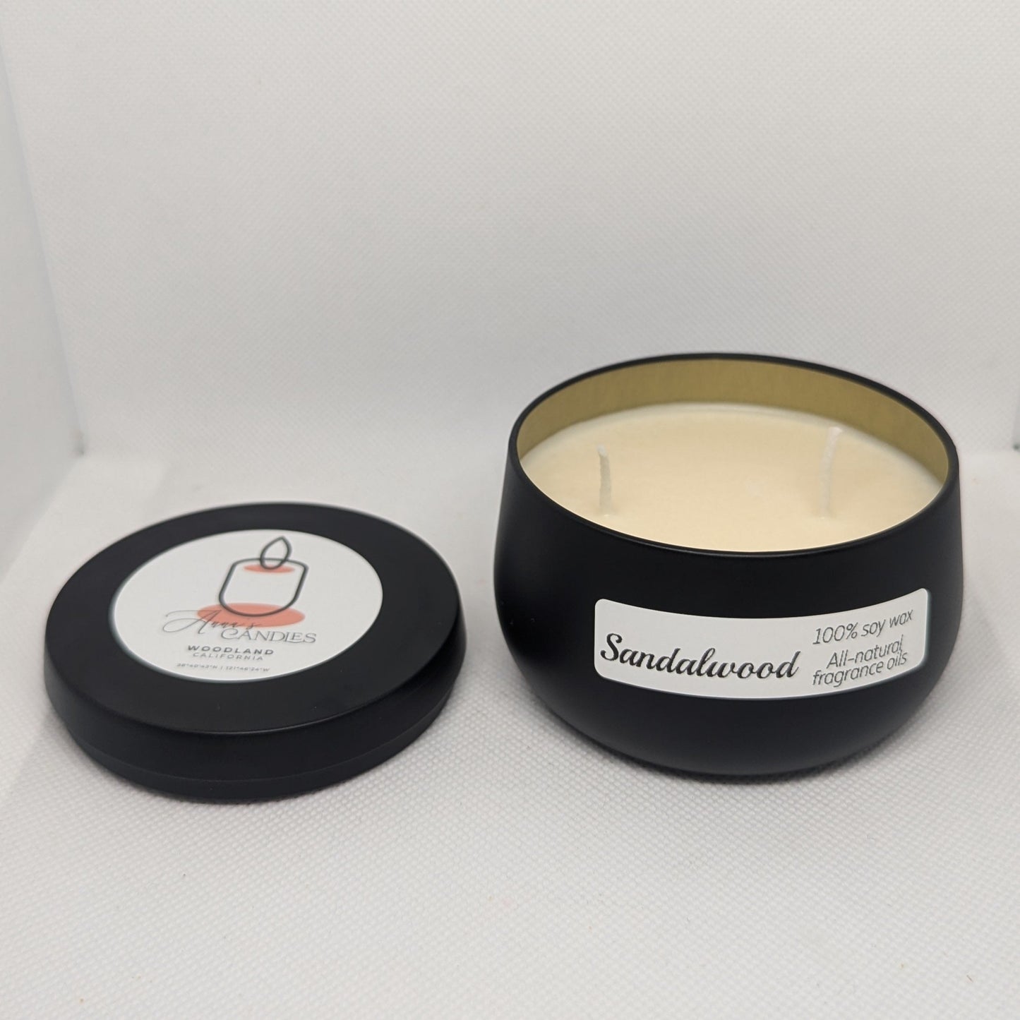 Sandalwood Soy Candle - Anna's Candles