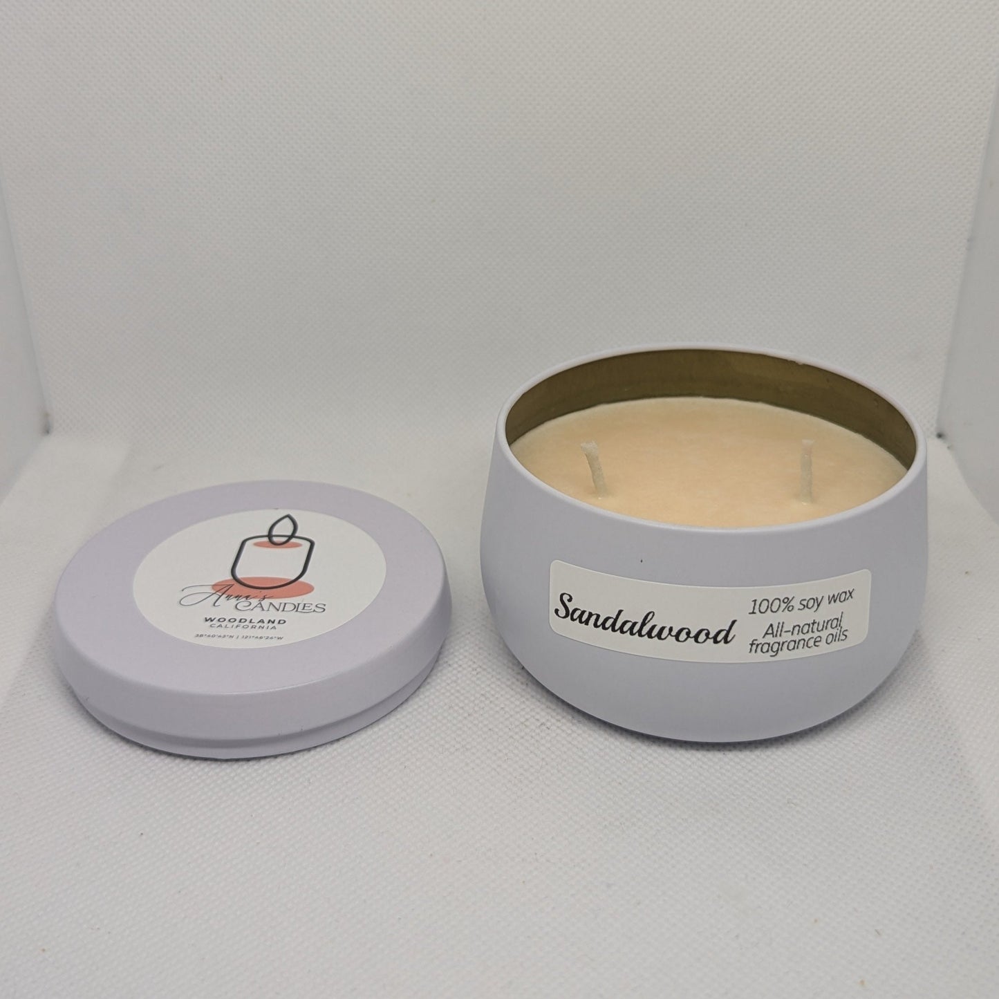 Sandalwood Soy Candle - Anna's Candles