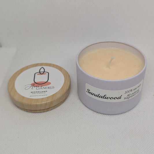 Sandalwood Soy Candle - Anna's Candles