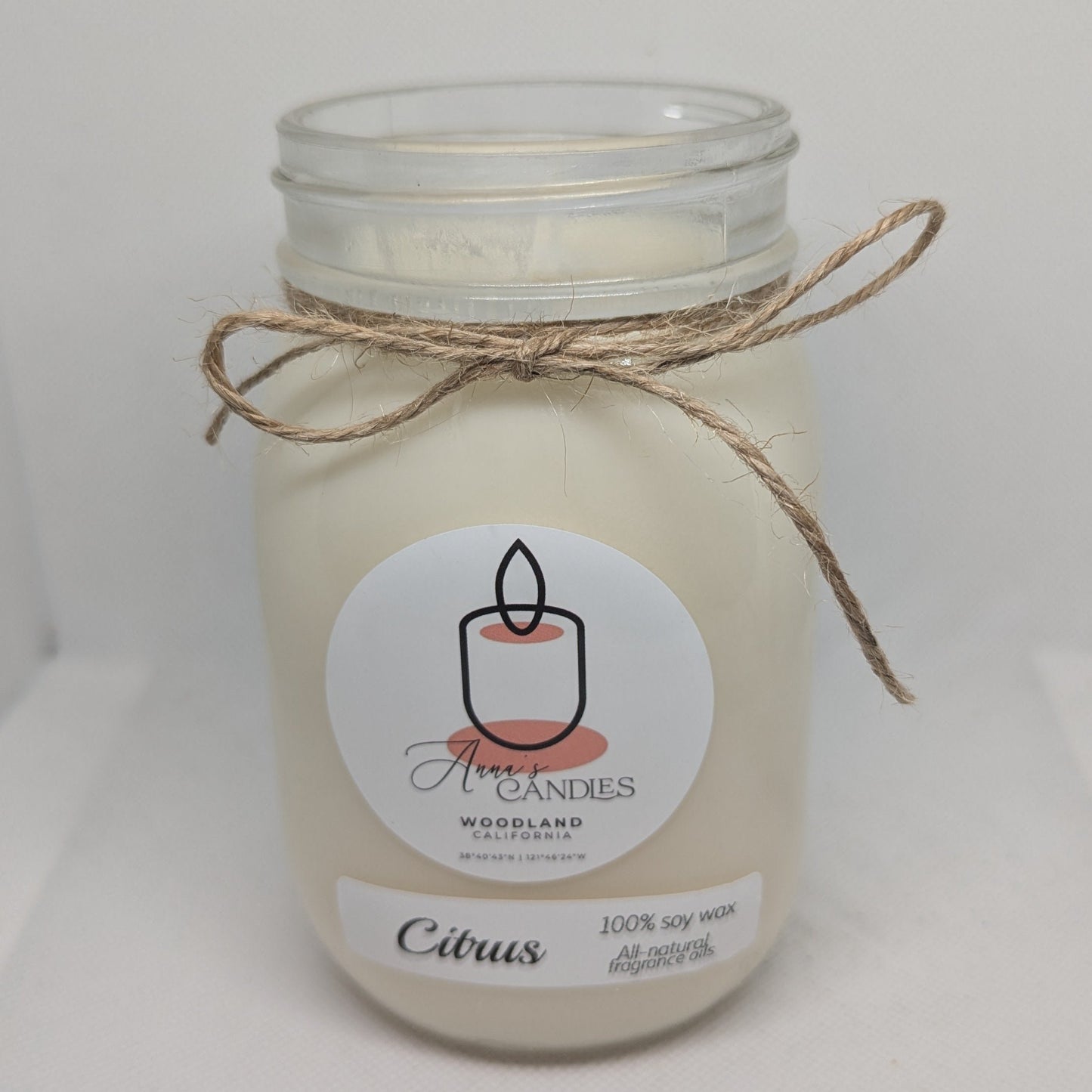 Citrus Soy Candle - Anna's Candles