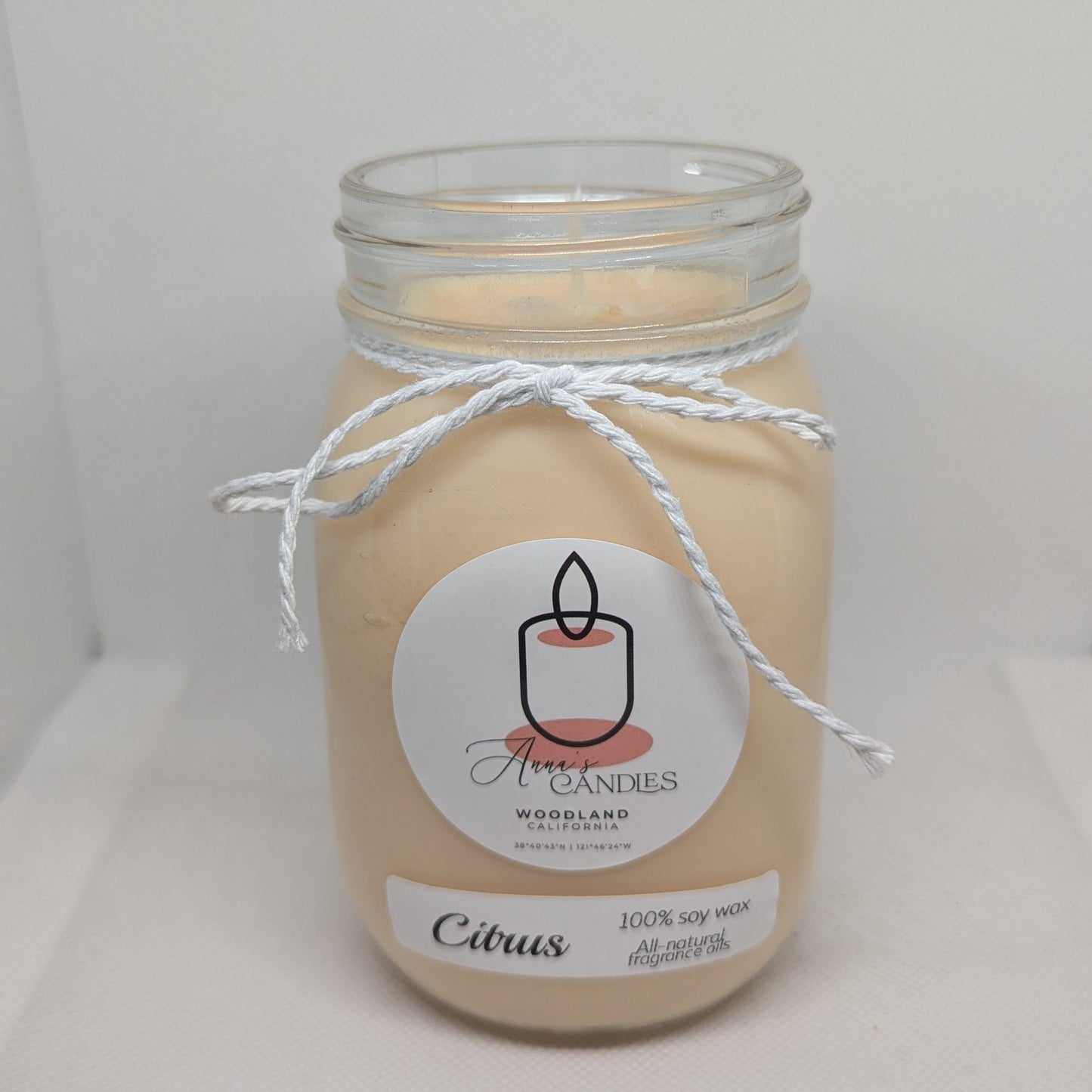 Citrus Soy Candle - Anna's Candles