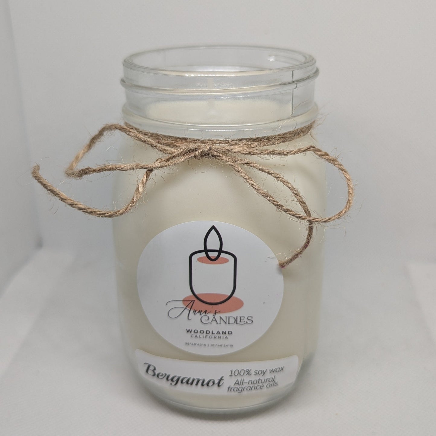 Bergamot Soy Candle - Anna's Candles