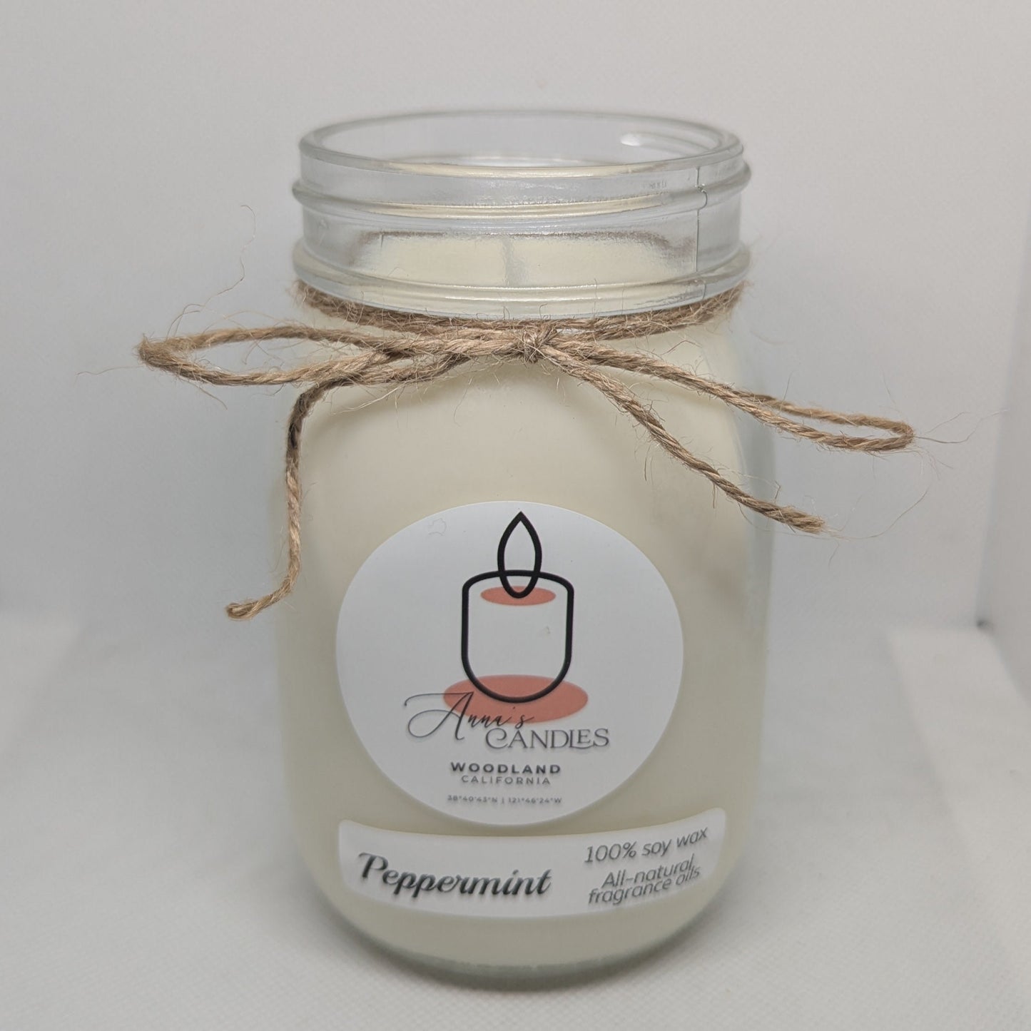 Peppermint Soy Candle - Anna's Candles