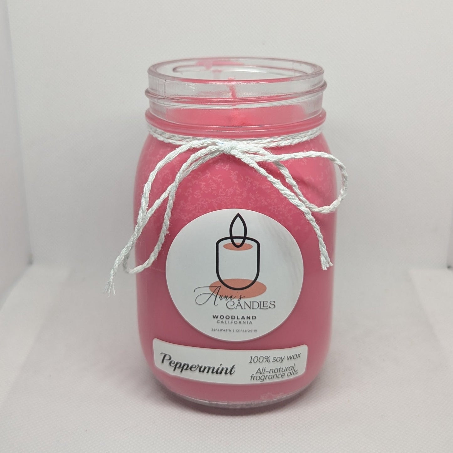 Peppermint Soy Candle - Anna's Candles