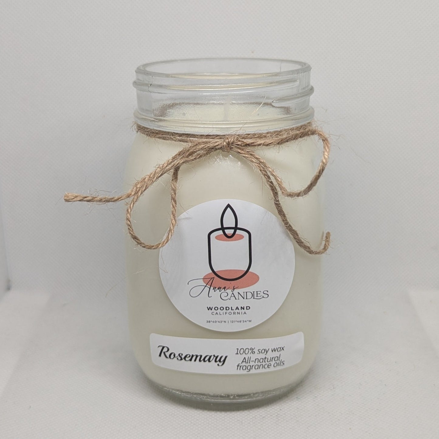 Rosemary Soy Candle - Anna's Candles