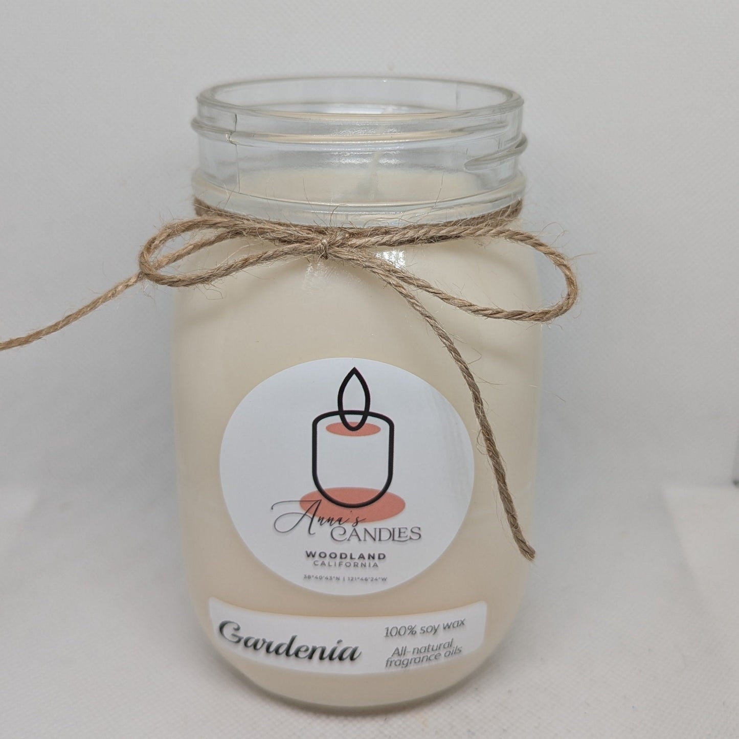 Gardenia Soy Candle - Anna's Candles