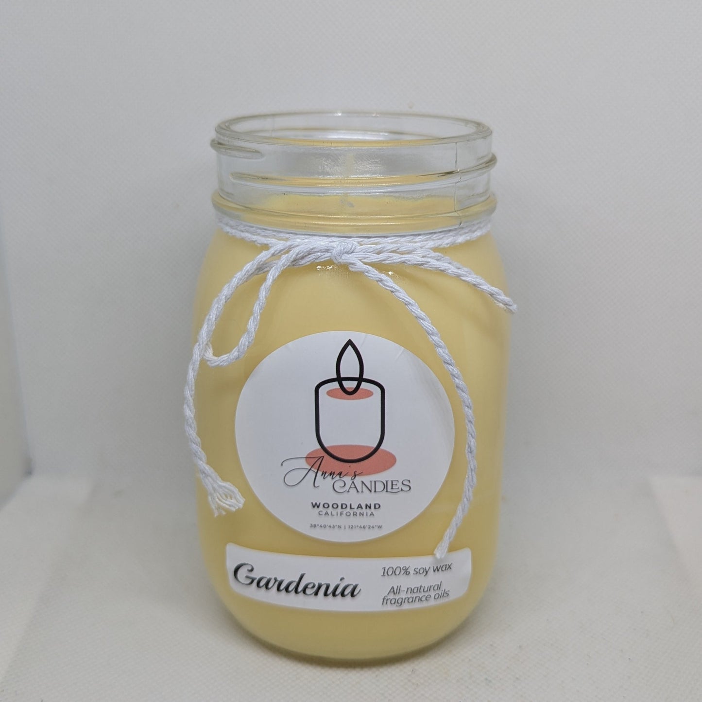 Gardenia Soy Candle - Anna's Candles