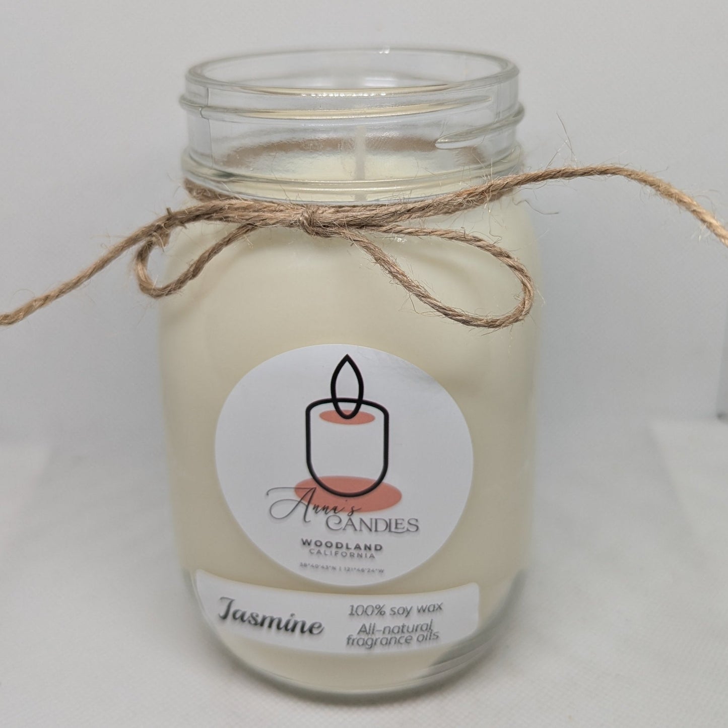 Jasmine Soy Candle - Anna's Candles