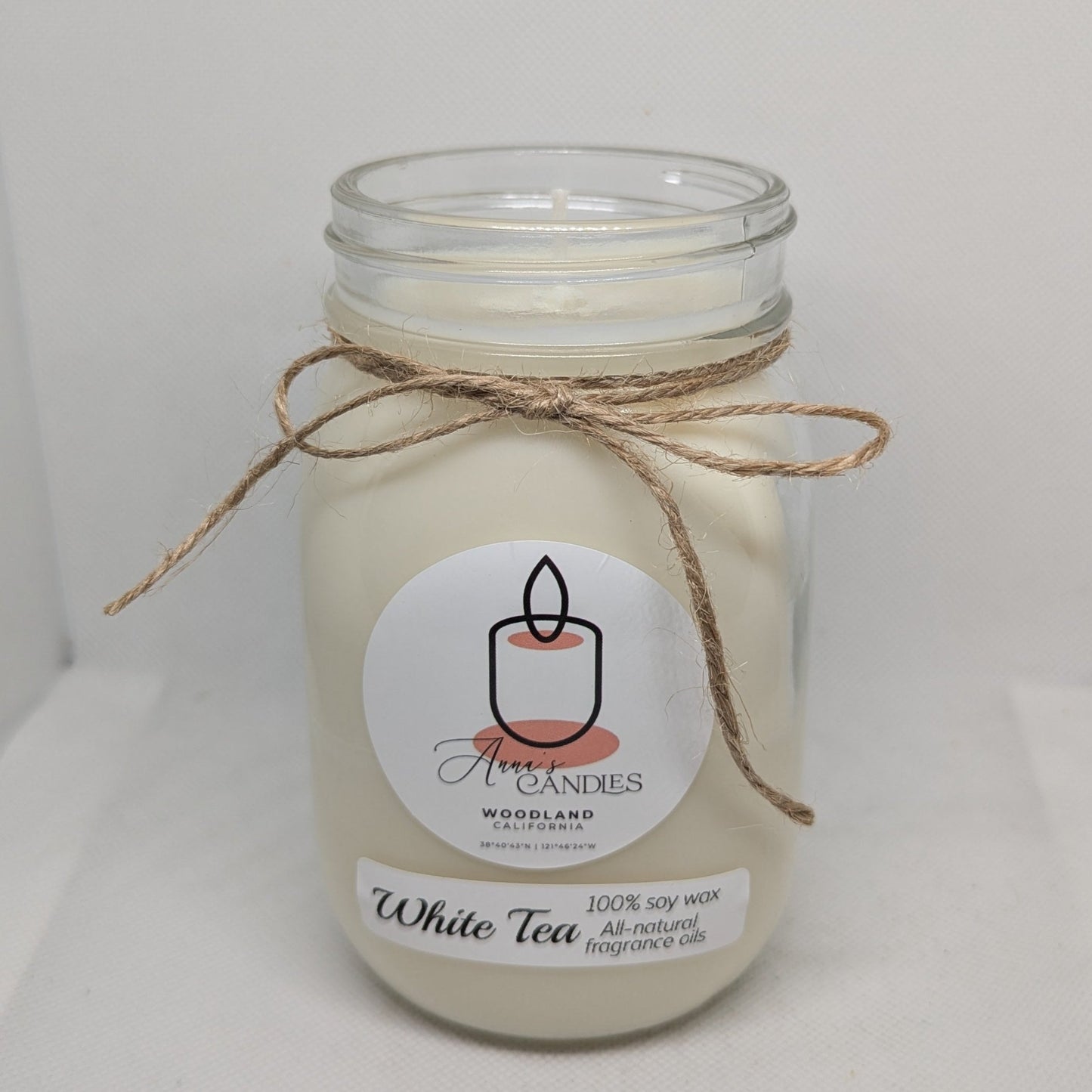 White Tea Soy Candle - Anna's Candles