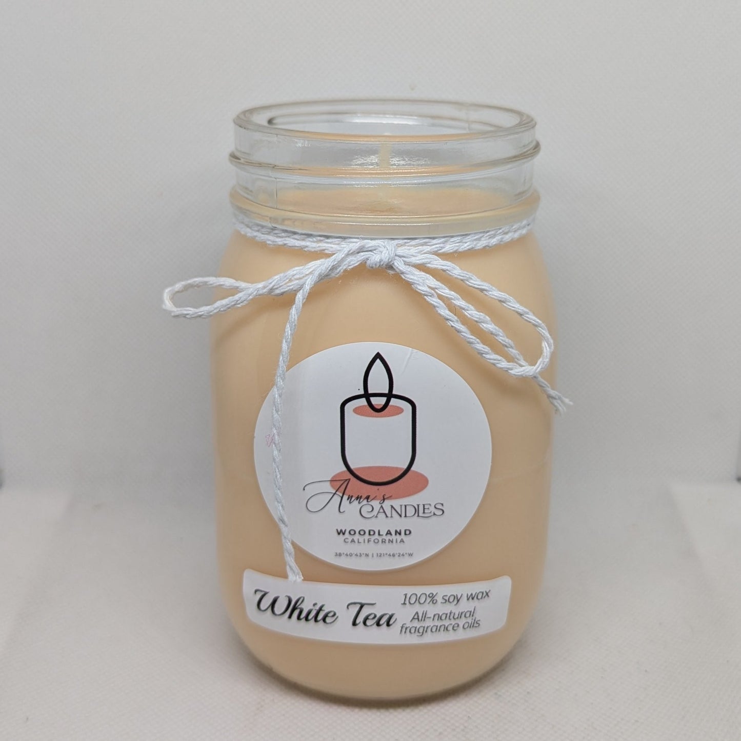 White Tea Soy Candle - Anna's Candles